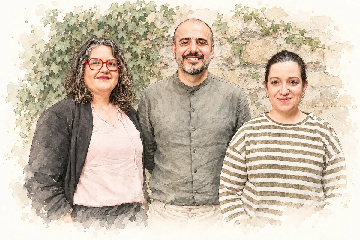 Equipo de Hotel Mogay en acuarela